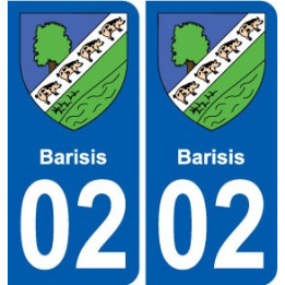 02 Seboncourt blason ville autocollant plaque sticker