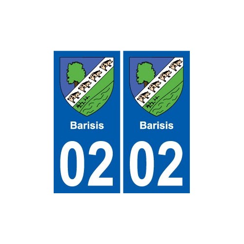 02 Seboncourt blason ville autocollant plaque sticker