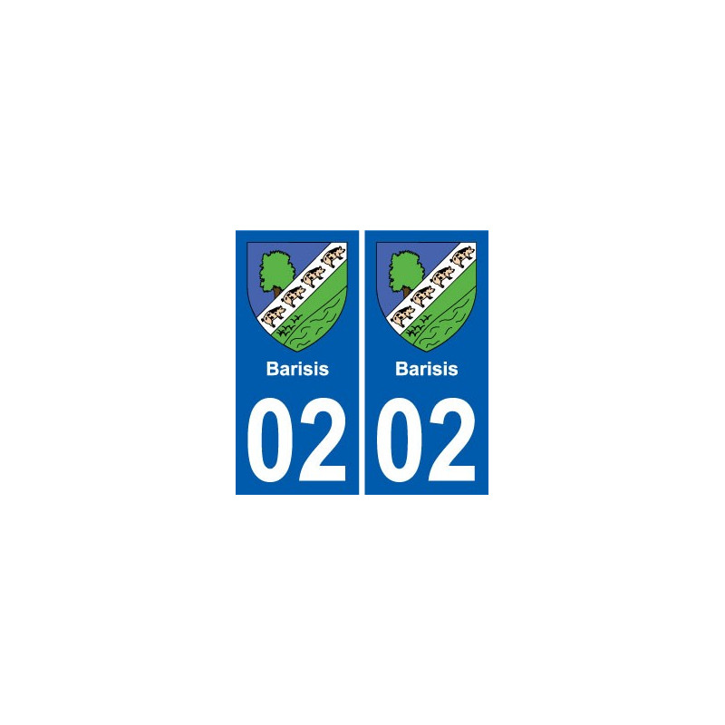 02 Seboncourt blason ville autocollant plaque sticker