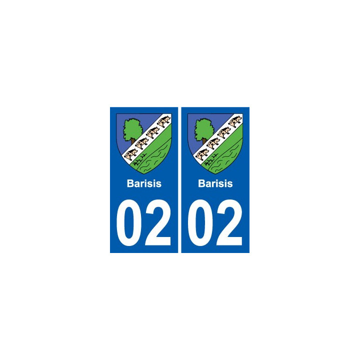 02 Seboncourt blason ville autocollant plaque sticker