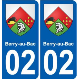 02 Seboncourt blason ville autocollant plaque sticker