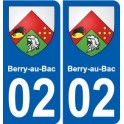 02 Seboncourt blason ville autocollant plaque sticker
