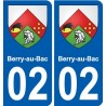 02 Seboncourt blason ville autocollant plaque sticker