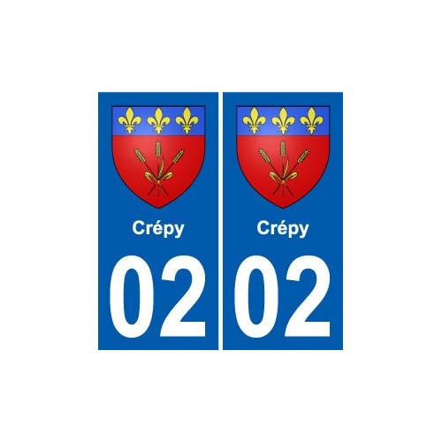 02 Chassemy blason ville autocollant plaque sticker
