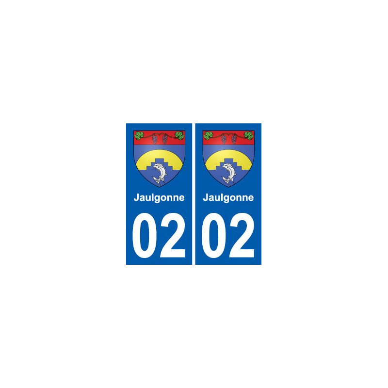 02 Crépy blason ville autocollant plaque sticker