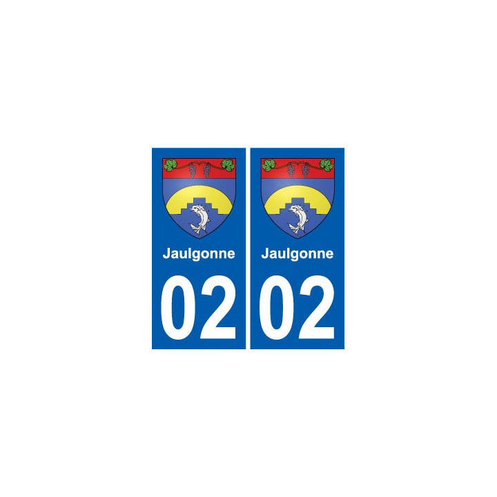 02 Crépy blason ville autocollant plaque sticker
