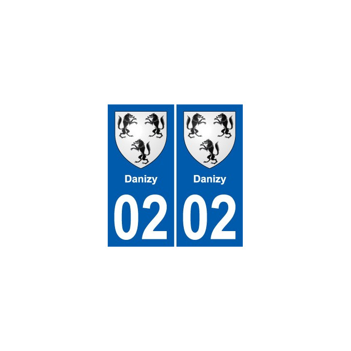 02 Crépy blason ville autocollant plaque sticker