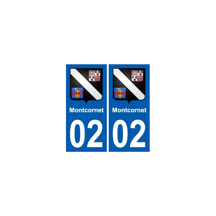 02 Crépy blason ville autocollant plaque sticker