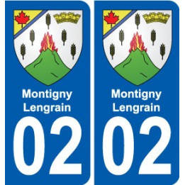 02 Jaulgonne blason ville autocollant plaque sticker