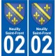 02 Chassemy blason ville autocollant plaque sticker