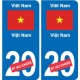 Autocollant Afghanistan افغانستان sticker numéro département au choix plaque immatriculation auto