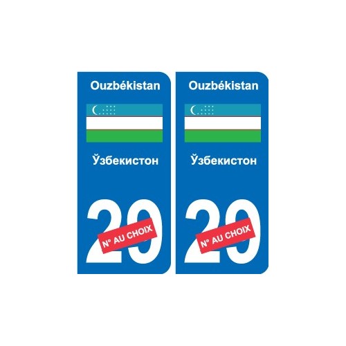 Autocollant Viêt Nam Vietnam sticker numéro département au choix plaque immatriculation auto