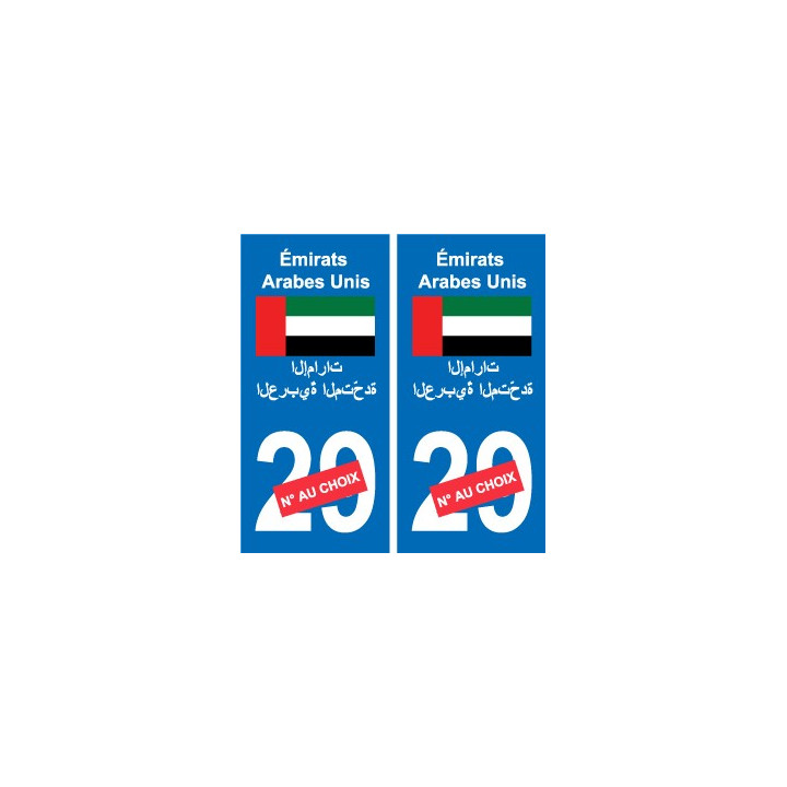 Autocollant Ouzbékistan  Ўзбекистон sticker numéro département au choix plaque immatriculation auto