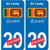 Autocollant Ouzbékistan  Ўзбекистон sticker numéro département au choix plaque immatriculation auto