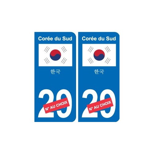 Autocollant Ouzbékistan  Ўзбекистон sticker numéro département au choix plaque immatriculation auto