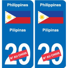 Autocollant Singapour Singapore sticker numéro département au choix plaque immatriculation auto