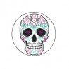 Tête-de-mort-2- Autocollants Stickers caches enjoliveurs  pour jante auto