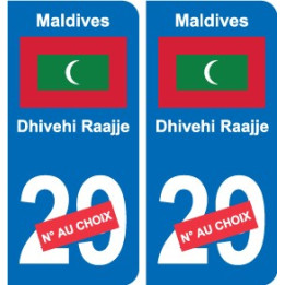 Autocollant Singapour Singapore sticker numéro département au choix plaque immatriculation auto