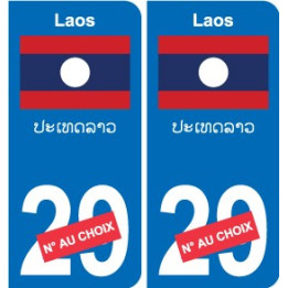 Autocollant Singapour Singapore sticker numéro département au choix plaque immatriculation auto
