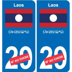 Autocollant Singapour Singapore sticker numéro département au choix plaque immatriculation auto