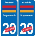 Autocollant Singapour Singapore sticker numéro département au choix plaque immatriculation auto