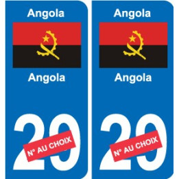 Cameroun Cameroon sticker numéro département au choix autocollant plaque immatriculation auto
