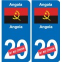 Cameroun Cameroon sticker numéro département au choix autocollant plaque immatriculation auto