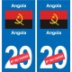 Cameroun Cameroon sticker numéro département au choix autocollant plaque immatriculation auto