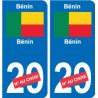 Cameroun Cameroon sticker numéro département au choix autocollant plaque immatriculation auto