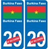 Cameroun Cameroon sticker numéro département au choix autocollant plaque immatriculation auto