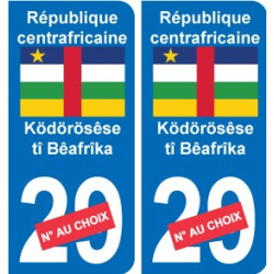 Cameroun Cameroon sticker numéro département au choix autocollant plaque immatriculation auto