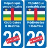 Cameroun Cameroon sticker numéro département au choix autocollant plaque immatriculation auto