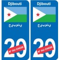 Cameroun Cameroon sticker numéro département au choix autocollant plaque immatriculation auto