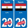 Égypte مصر sticker numéro département au choix autocollant plaque immatriculation auto