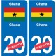 Cameroun Cameroon sticker numéro département au choix autocollant plaque immatriculation auto