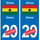 Cameroun Cameroon sticker numéro département au choix autocollant plaque immatriculation auto
