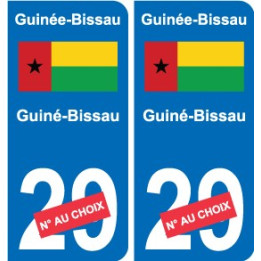 Cameroun Cameroon sticker numéro département au choix autocollant plaque immatriculation auto