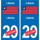 Cameroun Cameroon sticker numéro département au choix autocollant plaque immatriculation auto