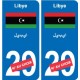 Cameroun Cameroon sticker numéro département au choix autocollant plaque immatriculation auto