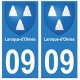 09 Laroque-d'Olmes blason ville autocollant plaque