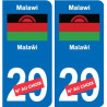 Cameroun Cameroon sticker numéro département au choix autocollant plaque immatriculation auto