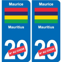 Cameroun Cameroon sticker numéro département au choix autocollant plaque immatriculation auto
