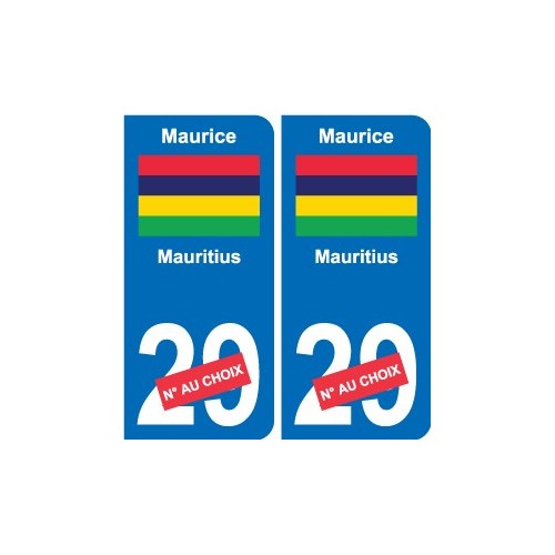Cameroun Cameroon sticker numéro département au choix autocollant plaque immatriculation auto