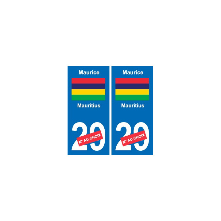 Cameroun Cameroon sticker numéro département au choix autocollant plaque immatriculation auto