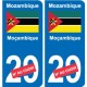 Cameroun Cameroon sticker numéro département au choix autocollant plaque immatriculation auto