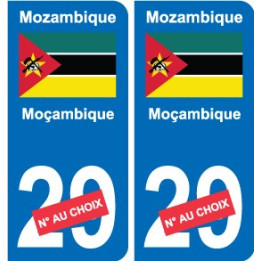 Cameroun Cameroon sticker numéro département au choix autocollant plaque immatriculation auto