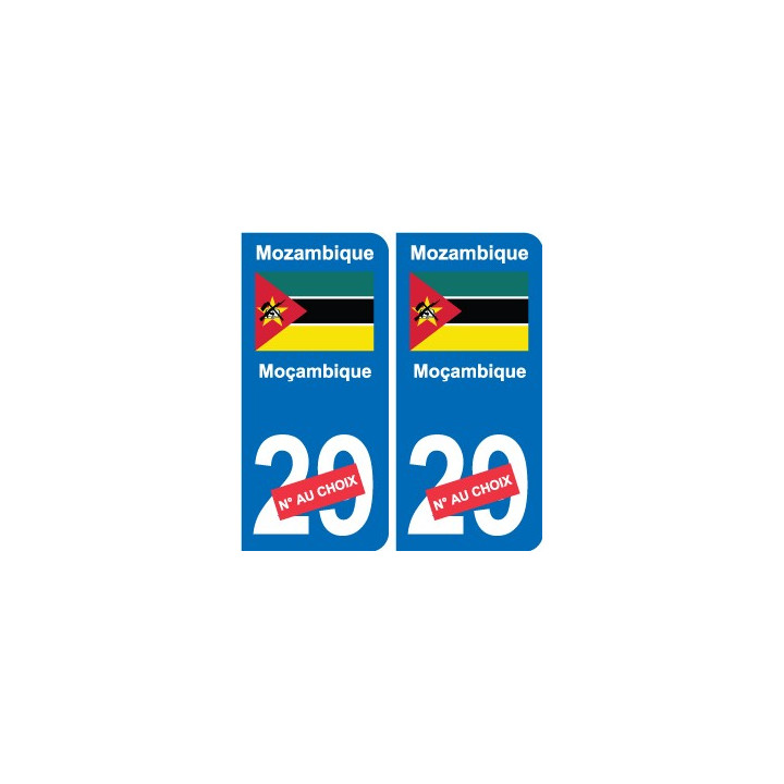 Cameroun Cameroon sticker numéro département au choix autocollant plaque immatriculation auto