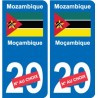 Cameroun Cameroon sticker numéro département au choix autocollant plaque immatriculation auto