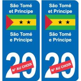 Cameroun Cameroon sticker numéro département au choix autocollant plaque immatriculation auto