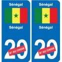 Cameroun Cameroon sticker numéro département au choix autocollant plaque immatriculation auto